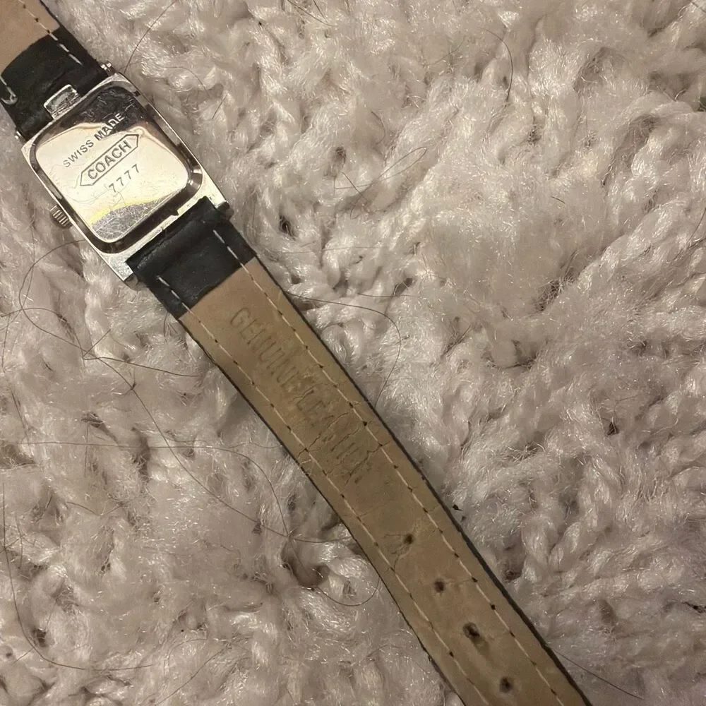 Coach Women's Silver and Black Watch
